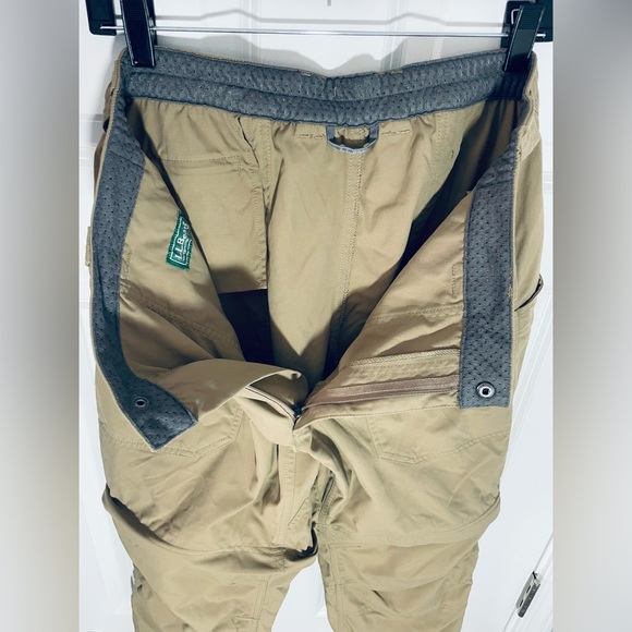 LL Bean Convertible Pants-Zip off Shorts Nylon Elastic Waist Men’s sz Medium #3 - Picture 4 of 10